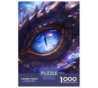 Rompecabezas para Adultos De 1000 Piezas Universe Cosmic Dragon Eye Rompecabezas para Adultos Juguetes Antiestrés Corte De Precisión Juego Desafiante Regalos 52x38cm/1000pcs