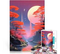 Rompecabezas para Adultos de 1000 Piezas Universo Coral Retro Desafío difícil para aliviar el estrés Regalo de Obra de Arte 38x26cm