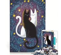 Rompecabezas para Adultos de 1000 Piezas Universo de Gatos Juego Interactivo para Padres e Hijos cumpleaños y Navidad 38x26cm