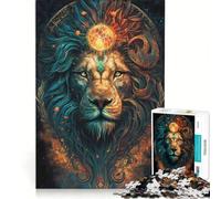 Rompecabezas para Adultos de 1000 Piezas Universo Encantado del León decoración de Pared de Juguete desafiante para completar Toda la Familia 38x52cm