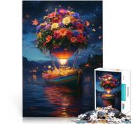 Rompecabezas para Adultos de 1000 Piezas Vagando por el mar de Flores Montaje de Patrones Cada Pieza es única: un desafiante y Divertido Juego Familiar 75x50cm