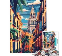 Rompecabezas para Adultos de 1000 Piezas Valencia Diversión en casa Regalo de cumpleaños Juegos relajantes para Mayores de 14 años Juego de Rompecabezas Incluido (50x75cm)