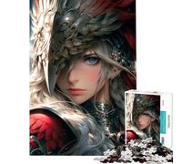 Rompecabezas para Adultos de 1000 Piezas Valkiria Ángel de la Guerra Ideal para cumpleaños y Navidad Juego Familiar de dificultad Alta Apto para Mayores de 14 años (38x52cm)