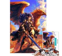 Rompecabezas para Adultos de 1000 Piezas Valkiria con Grifo Rompecabezas de 1000 Piezas para armar en Familia Una Obra de Arte Juego desafiante (50x75cm)