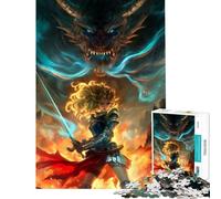 Rompecabezas para Adultos de 1000 Piezas Valkyrie Valor para cumpleaños Navidad Juego Familiar de dificultad Alta Apto para Mayores de 14 años (38x52cm)