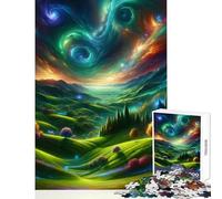 Rompecabezas para Adultos de 1000 Piezas Valle Celestial Ideal para Decorar el hogar Regalo de cumpleaños Juegos Familiares Mejora el Amor en Pareja tamaño 38x26cm