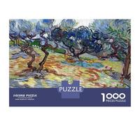 Rompecabezas para Adultos De 1000 Piezas Van Gogh Olive Trees Rompecabezas Juguetes Antiestrés Una Obra De Arte Cumpleaños Y Navidad 52x38cm/1000pcs
