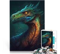 Rompecabezas para Adultos de 1000 Piezas Velociraptor Visionario Juguetes para aliviar el estrés Regalos para Amigos y Familiares 75x50cm