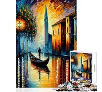 Rompecabezas para Adultos de 1000 Piezas Venecia en Colores Juguete Decoración de Pared Obra de Arte Regalo para Juego Educativo Mejora el Amor Entre Parejas Tamaño 50x75cm