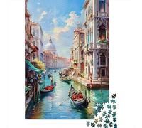 Rompecabezas para Adultos De 1000 Piezas Venice Canal Gondola Ride-2 Rompecabezas para Adultos Juego De Ingenio para La Diversión Familiar Actividades Divertidas En Casa, 70x50cm/1000pcs