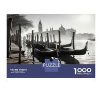 Rompecabezas para Adultos De 1000 Piezas Venice Gondolas in The Morning Mist Rompecabezas para Adolescentes Juegos Familiares Ensamblaje De Patrones Actividades Divertidas En Casa 70x50cm/1000pcs