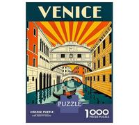 Rompecabezas para Adultos De 1000 Piezas Venice Italy Bridge of Sighs Travel Rompecabezas Juego De Ingenio Aliviador del Estrés Difícil Y Desafiante 52x38cm/1000pcs