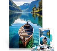 Rompecabezas para Adultos de 1000 Piezas Viajar a Noruega Juguetes para aliviar el estrés Cada Pieza es única: un desafiante y Divertido Juego Familiar 52x38cm