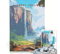 Rompecabezas para Adultos de 1000 Piezas, Viaje a Las Cataratas del Ángel, Juego práctico, Pero Divertido y con Humor, Colección de Artistas, Bellas Artes 38x52cm