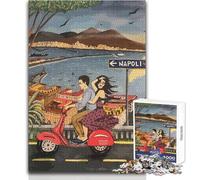 Rompecabezas para Adultos de 1000 Piezas, Viaje a Nápoles, Juego Educativo Familiar, Regalo antiestrés para cumpleaños, tamaño 50x75cm