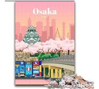 Rompecabezas para Adultos de 1000 Piezas, Viaje a Osaka, Juguetes educativos, Juegos Familiares, cumpleaños, 75x100cm