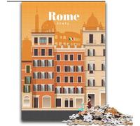 Rompecabezas para Adultos de 1000 Piezas, Viaje a Roma, Ideal para el Aprendizaje y como Regalo para Toda la Familia, 75x100cm