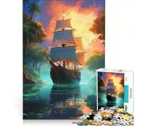 Rompecabezas para Adultos de 1000 Piezas Viaje al Atardecer Juegos relajantes Ideales para Pasar el Tiempo en casa un Gran Regalo para los Amantes de los Videojuegos 50x75cm