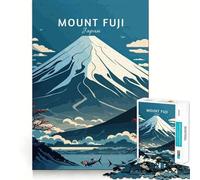 Rompecabezas para Adultos de 1000 Piezas Viaje al Monte Fuji, Juego de lógica con Piezas de Ajuste preciso, diversión acogedora, Regalo de cumpleaños (38x26cm)