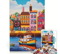 Rompecabezas para Adultos de 1000 Piezas Viaje con Barcos en el mar, Juguetes antiestrés, análisis y lógica, colección de Artistas, Bellas Artes 38x26cm