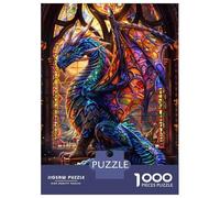 Rompecabezas para Adultos De 1000 Piezas Vibrant Celestial Dragon Rompecabezas para Adultos Juego De Ingenio Desafío Difícil Gran Regalo para Los Amantes De Los Juegos 52x38cm/1000pcs