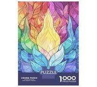 Rompecabezas para Adultos De 1000 Piezas Vibrant Floral Mandala Rompecabezas para Adultos Juegos Relajantes Decoración del Hogar Desafío Educativo 38x26cm/1000pcs