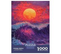 Rompecabezas para Adultos De 1000 Piezas Vibrant Ocean Sunset Rompecabezas para Adultos Juegos De Relajación Desafío Difícil Juego Desafiante Regalos 70x50cm/1000pcs