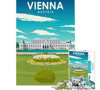 Rompecabezas para Adultos de 1000 Piezas Viena Austria Arte de Viaje Juego Educativo desafío Juguete Juegos relajantes Alivio del estrés Regalos de cumpleaños tamaño 75x50cm