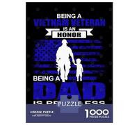 Rompecabezas para Adultos De 1000 Piezas Vietnam Veteran Dad Rompecabezas para Adultos Juego Práctico Análisis Y Lógica Cumpleaños Y Navidad 38x26cm/1000pcs