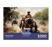 Rompecabezas para Adultos De 1000 Piezas Vintage Car Race Rompecabezas para Adultos Juego De Ingenio Análisis Y Lógica Cumpleaños Y Navidad 70x50cm/1000pcs
