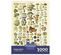 Rompecabezas para Adultos De 1000 Piezas Vintage Mushroom Rompecabezas para Adultos Juego De Ingenio Difícil Oferta Difícil como Regalo para Toda La Familia 38x26cm/1000pcs