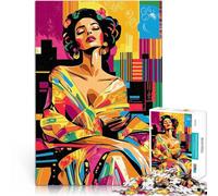 Rompecabezas para Adultos de 1000 Piezas Visión del Arte Pop Juegos Divertidos para la Familia Regalos de cumpleaños, Regalos, Arte Mural 52x38cm