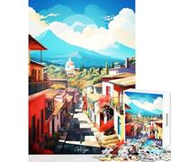 Rompecabezas para Adultos de 1000 Piezas Visita Antigua Juguete Decoración de Pared Obra de Arte Regalo para Juego Educativo Mejora el Amor Entre Parejas Tamaño 50x75cm