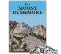 Rompecabezas para Adultos de 1000 Piezas: Visita el Monte Rushmore, un desafío difícil para aliviar el estrés y fomentar el Amor en Pareja (tamaño 38x52cm)