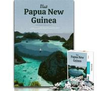 Rompecabezas para Adultos de 1000 Piezas: Visita Papúa Nueva Guinea,un Juego para aliviar el estrés y Matar el Tiempo Cada Pieza es única Desafiante y Divertido Juego Familiar Apto 38x26cm