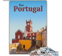 Rompecabezas para Adultos de 1000 Piezas, Visita Portugal, Juguetes educativos, cumpleaños y para Mayores de 14 años, 26x38cm