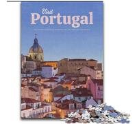 Rompecabezas para Adultos de 1000 Piezas, Visita Portugal, para Mayores de 14 años, Juego Educativo, desafío, Juguete, Regalo de cumpleaños, 26x38cm