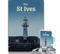 Rompecabezas para Adultos de 1000 Piezas Visita St Ives, un desafío difícil y antiestrés Cada Pieza es única Diversión Familiar desafiante (38x26cm)