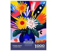 Rompecabezas para Adultos De 1000 Piezas Vivid Fauvist Vision of Sunflowers Rompecabezas para Adultos Juguetes Antiestrés Decoración del Hogar Juego Desafiante Regalos 70x50cm/1000pcs