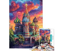 Rompecabezas para Adultos de 1000 Piezas Vivid St Basil's Learning Juguetes educativos Juego Educativo desafío difícil Regalos de cumpleaños (tamaño 38x26cm)