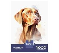 Rompecabezas para Adultos De 1000 Piezas Vizsla Watercolor Dog Rompecabezas para Adultos Juegos Familiares Decoración Perfecta Cumpleaños Y Navidad 38x26cm/1000pcs