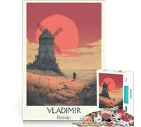 Rompecabezas para Adultos de 1000 Piezas, Vladimir, Rusia, Juguete Educativo, para Pasar el Tiempo en casa, Regalos para Amigos y Familiares 38x52cm