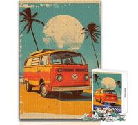 Rompecabezas para Adultos de 1000 Piezas Volkswagen Pop Art, un pasatiempo Tranquilo y satisfactorio, Juguete de Corte de precisión Entrelazado, tamaño 38x52cm