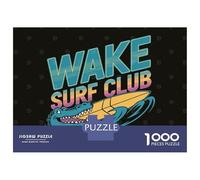 Rompecabezas para Adultos De 1000 Piezas Wake Surf Club Logo Rompecabezas para Adolescentes Juego Familiar Carrera De Velocidad Manual Cumpleaños 70x50cm/1000pcs