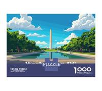 Rompecabezas para Adultos De 1000 Piezas Washington DC Monument Rompecabezas para Adolescentes Juguetes Antiestrés Mejora La Memoria Gran Regalo para Jugar 70x50cm/1000pcs