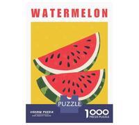 Rompecabezas Para Adultos De 1000 Piezas Watermelon Slices Food Art Minimalist Kitchen Poster Rompecabezas Para Adultos Juegos Relajantes Pero Divertidos Y Humorísticos Interacción Entre Padres E Hijo