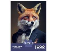 Rompecabezas para Adultos De 1000 Piezas Well Dressed Fox Rompecabezas para Adultos Juegos Relajantes Mejora La Memoria Regalo De Cumpleaños, Regalos, 70x50cm/1000pcs