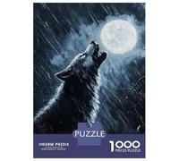 Rompecabezas para Adultos De 1000 Piezas Werewolf Howling in Rain Rompecabezas DIY Juguetes Divertidos Y Humorísticos Cumpleaños Y Navidad 70x50cm/1000pcs