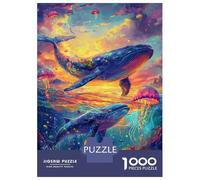 Rompecabezas para Adultos De 1000 Piezas Whale Dreams Ocean Fantasy Rompecabezas para Adultos Juego Familiar Análisis Y Desafío Educativo De Lógica 38x26cm/1000pcs
