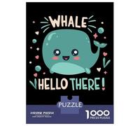 Rompecabezas para Adultos De 1000 Piezas Whale Hello There Rompecabezas para Adultos Juego Práctico Corte De Precisión 38x26cm/1000pcs